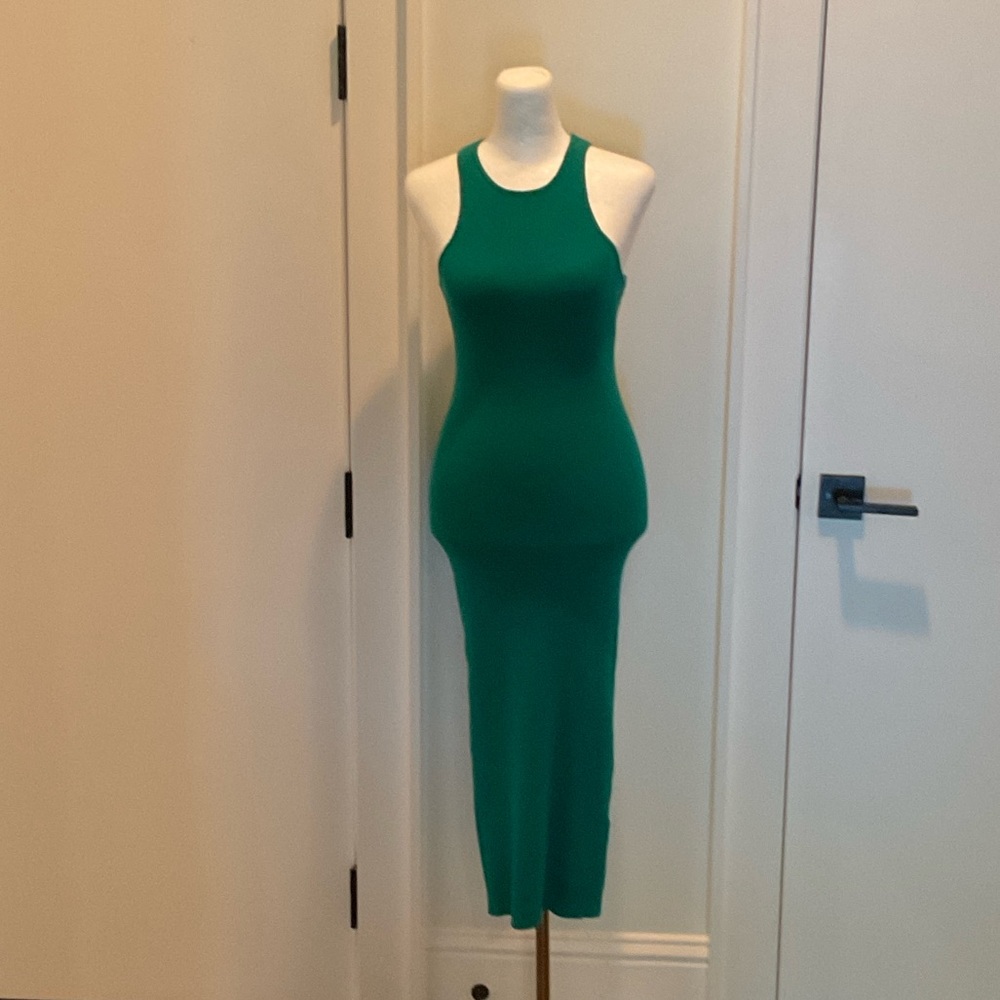 MONSE Vibrant Green Midi Dress